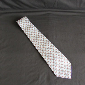 Hermes Paris Blue Drums & Sticks Tie 100% silk NWT